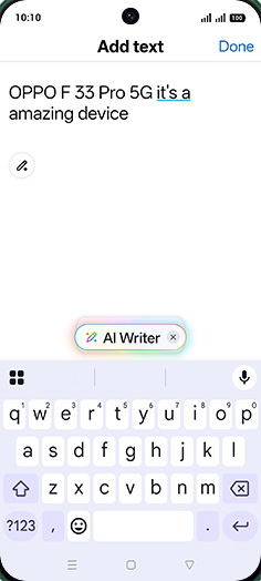 Step 6: Tap on AI Writer.