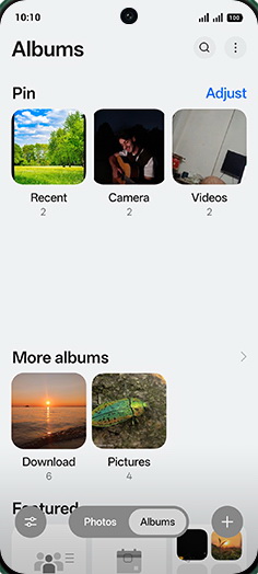 Step 4: Tap on Image folder.