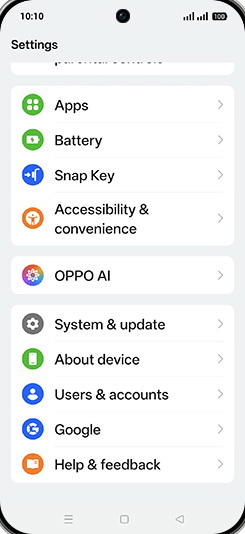 Step 3: Tap on OPPO AI.