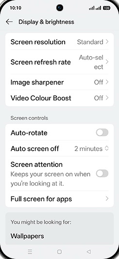 Step 4: Tap on Video Colour Boost.