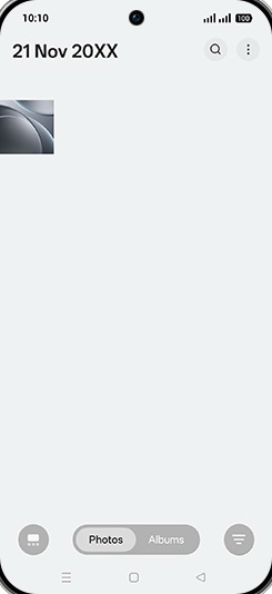 Step 3: Tap on Albums tab.