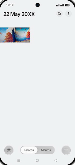 Step 3: Tap on Albums tab.