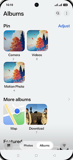 Step 4: Tap on Image folder.