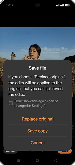 Step 14: Tap on desired option.