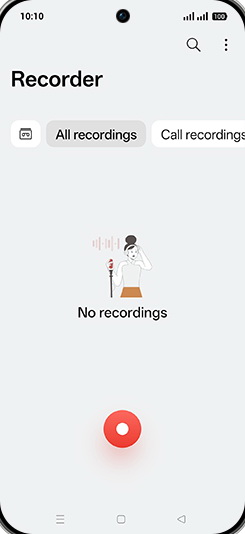 Step 3: Tap on Record icon.