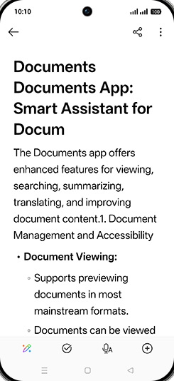 Step 10: Summarise the document.