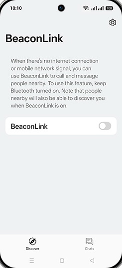Step 5: Tap on BeaconLink to turn ON.