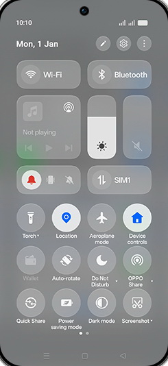 Step 2: Tap on SIM.