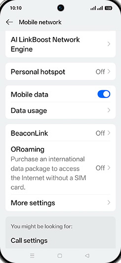Step 4: Tap on Data usage.