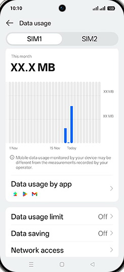 Step 5: Tap on Data saving.