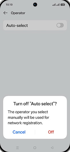 Step 7: Tap on Off.