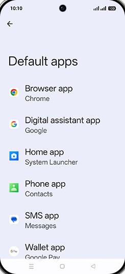 Step 5: Tap on Browser app.