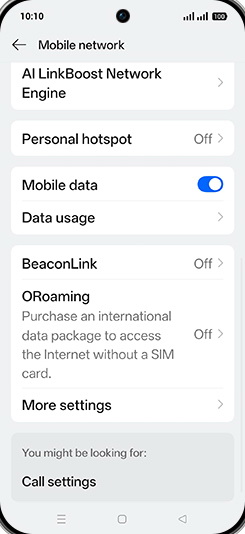 Step 6: Tap on Data usage.