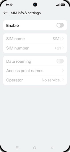 Step 5: Tap on Enable to turn ON.