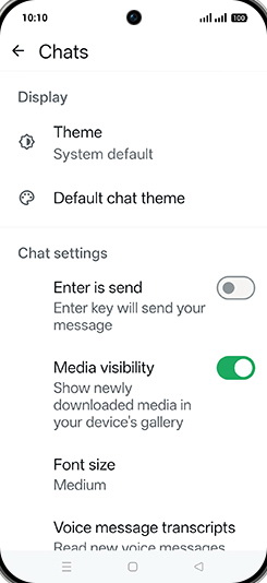 Step 6: Tap on Enter is send to turn ON.