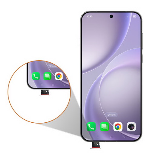 Step 2: Pull out the SIM card tray gently from the Device.