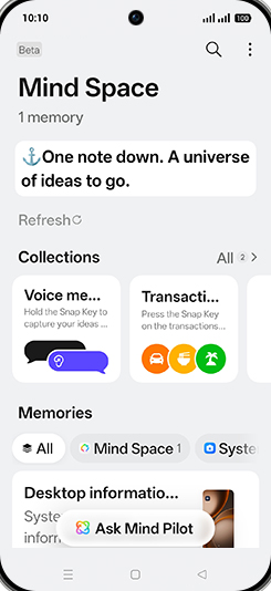 Step 7: Tap on Ask Mind Pilot.