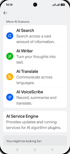Step 4: Tap on AI VoiceScribe.