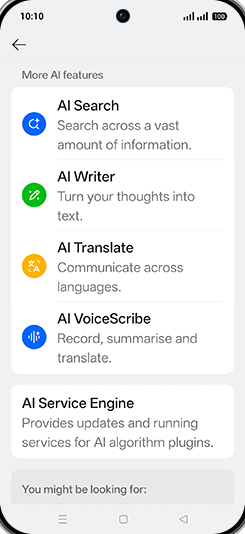Step 4: Tap on AI Search.