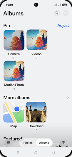 Step 4: Tap on Image folder.