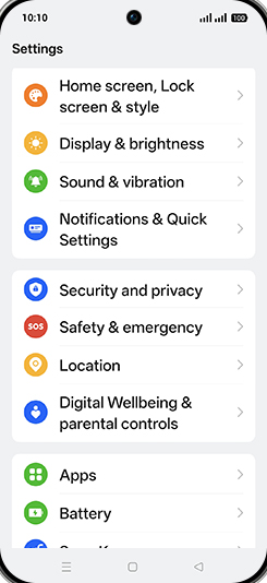 Step 3: Tap on Sound & vibration.