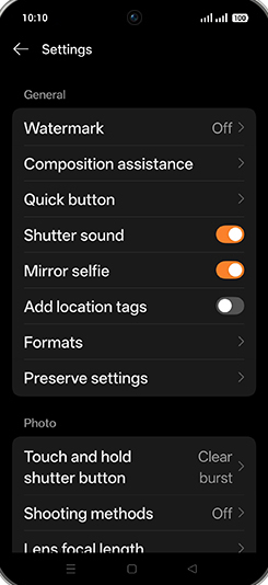 Step 5: Tap on Watermark.