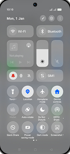 Step 2: Tap on SIM.