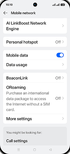 Step 4: Tap on Data usage.