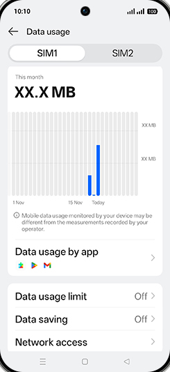 Step 5: Tap on Data saving.