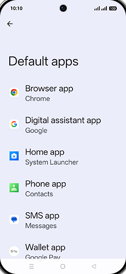 Step 5: Tap on Browser app.