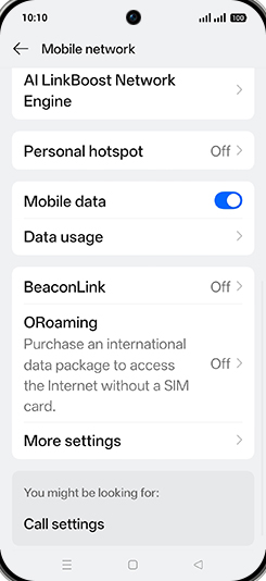 Step 4: Tap on Data usage.