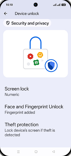 Step 5: Tap on Face and Fingerprint Unlock.