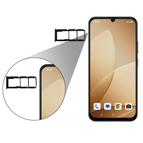 Step 2: Pull out the SIM card tray gently from the Device.