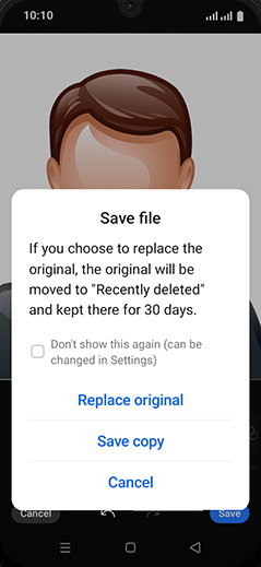 Step 11: Tap on desired option.