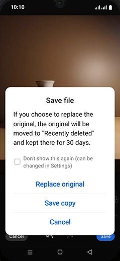 Step 12: Tap on desired option.