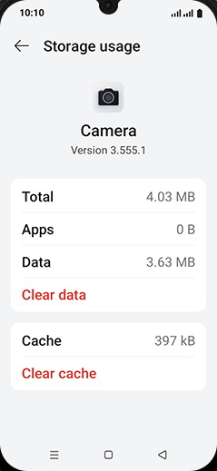 Step 9: Tap on Clear data.