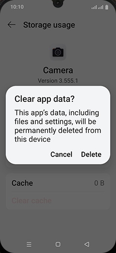 Step 10: Tap on Delete.