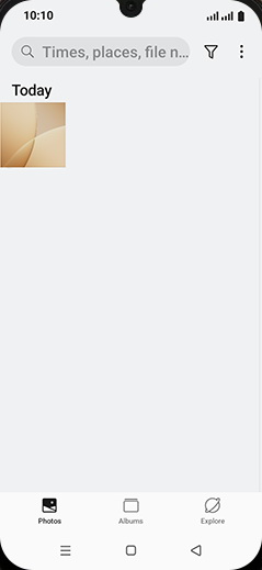Step 3: Tap on Albums tab.