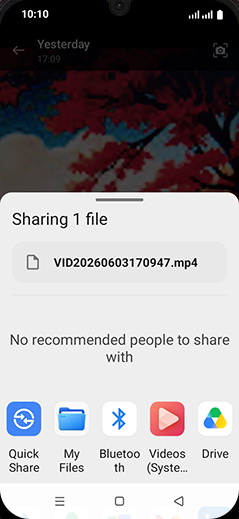 Step 7: Tap on desired Send option.