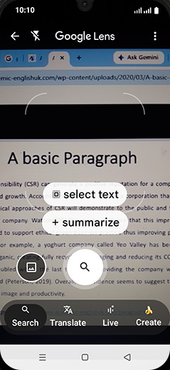 Step 5: Tap on Translate.