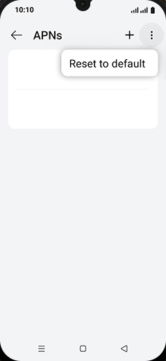 Step 7: Tap on Reset to default.