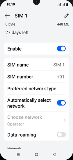 Step 5: Tap on Automatically select network to turn OFF.