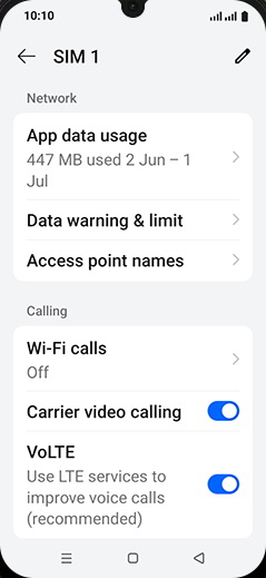 Step 7: Tap on Data warning & limit.