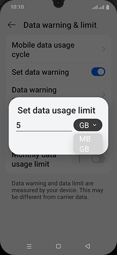 Step 19: Tap on desired Option.