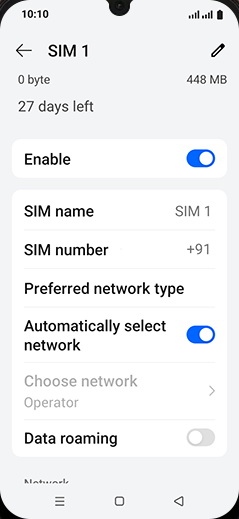 Step 8: Tap on Data roaming to turn ON.