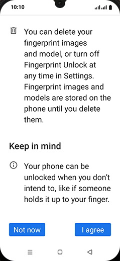 Step 13: Tap on I agree.