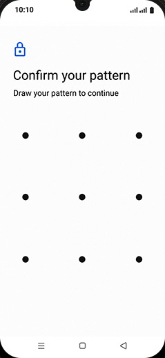 Step 6: Confirm your pattern.