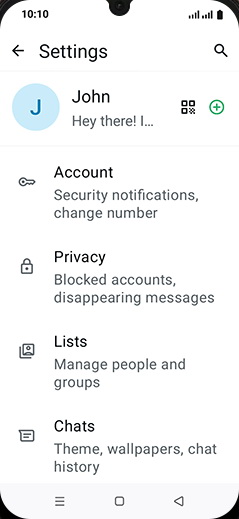 Step 5: Tap on Chats.