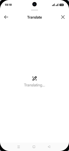 Step 8: Translating document.