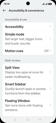 Step 4: Tap on Motion cues.